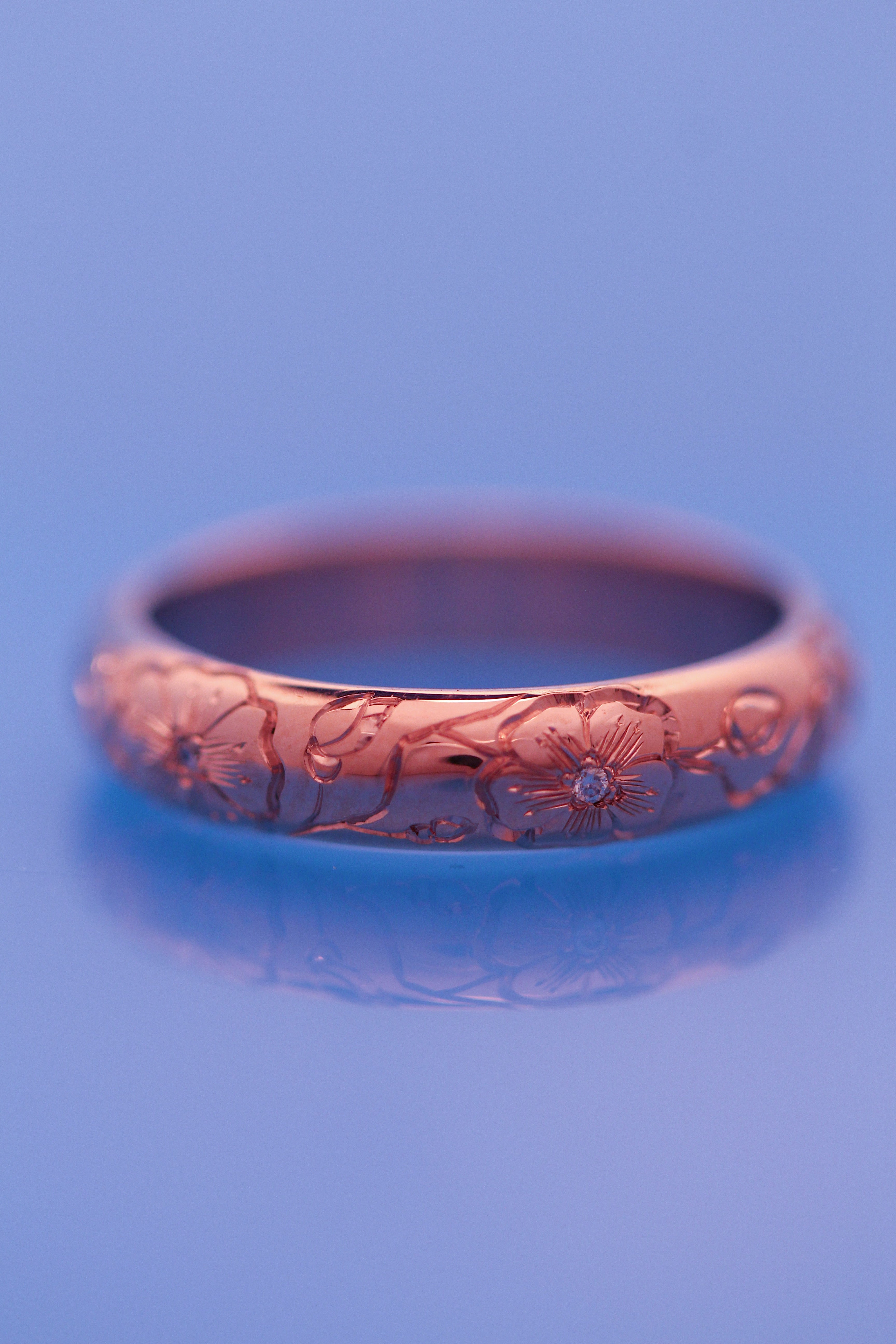 Cherry Blossom Wedding Band