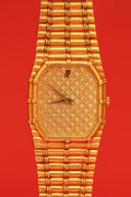 Audemars Piguet Bamboo Yellow Gold Cross Hatch Dial