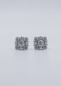 La Rosa Stud Earrings White Gold