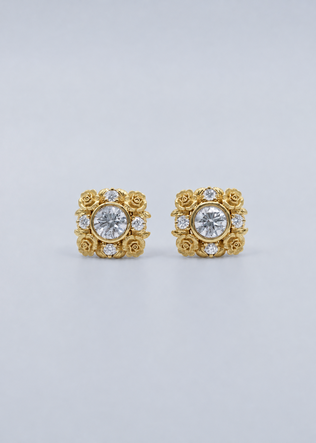 La Rosa Stud Earring Yellow Gold