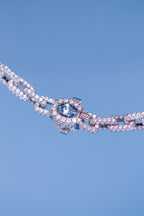 360 Link Diamond + Oval Blue Sapphire
