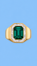 Emerald Cut Signet Ring