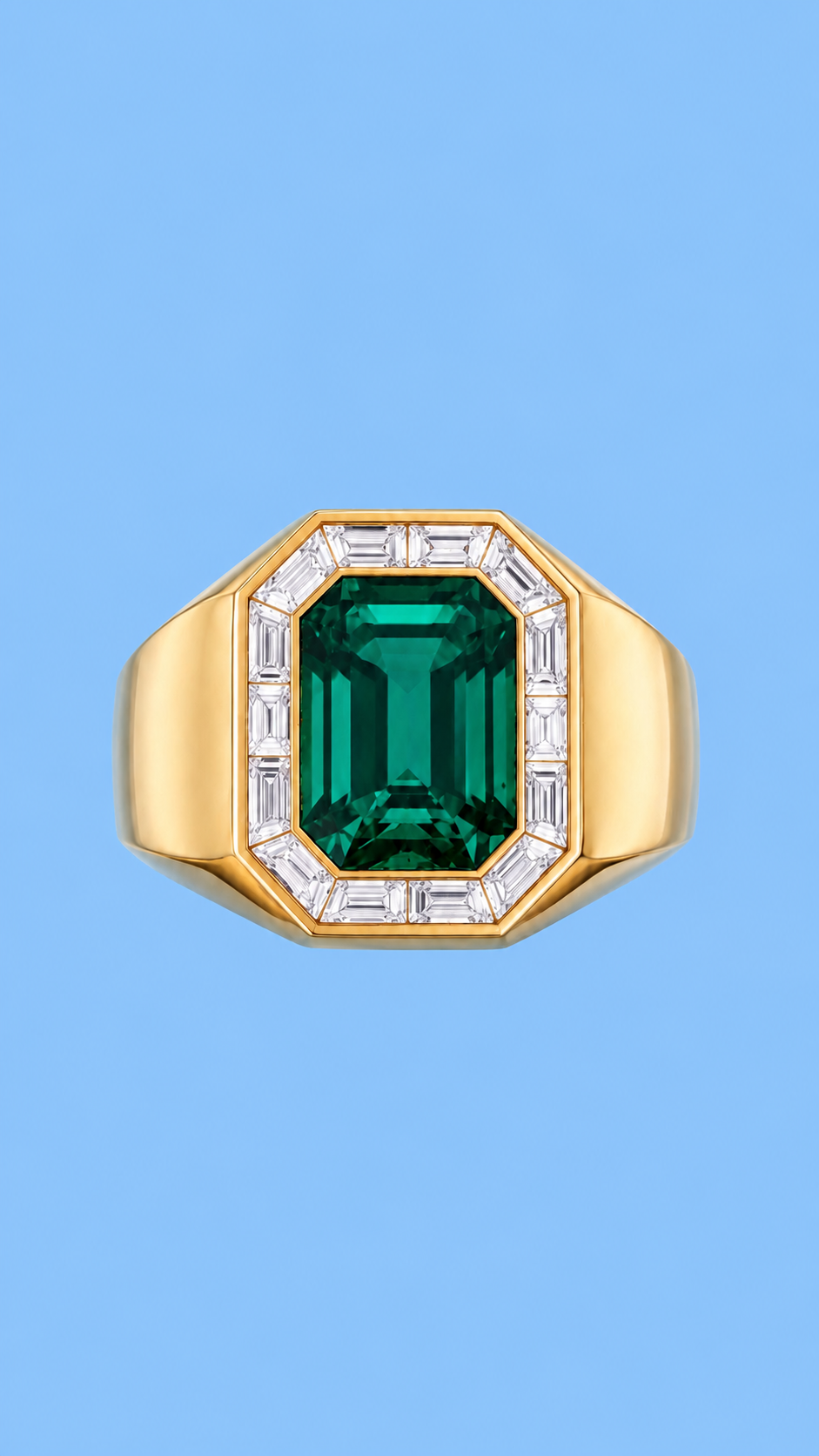 Emerald Cut Signet Ring