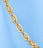 Milano Link Full Blue Sapphire Necklace