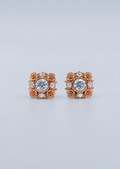 La Rosa Stud Earrings Rose Gold