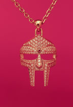 DOOM Pendant Yellow Gold + Diamond + Ruby Third Eye