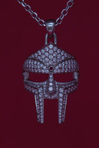 DOOM Pendant White Gold + Diamond + Ruby Third Eye