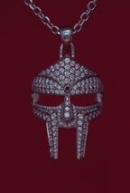 DOOM Pendant White Gold + Diamond + Ruby Third Eye