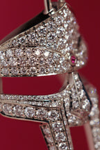 DOOM Pendant White Gold + Diamond + Ruby Third Eye
