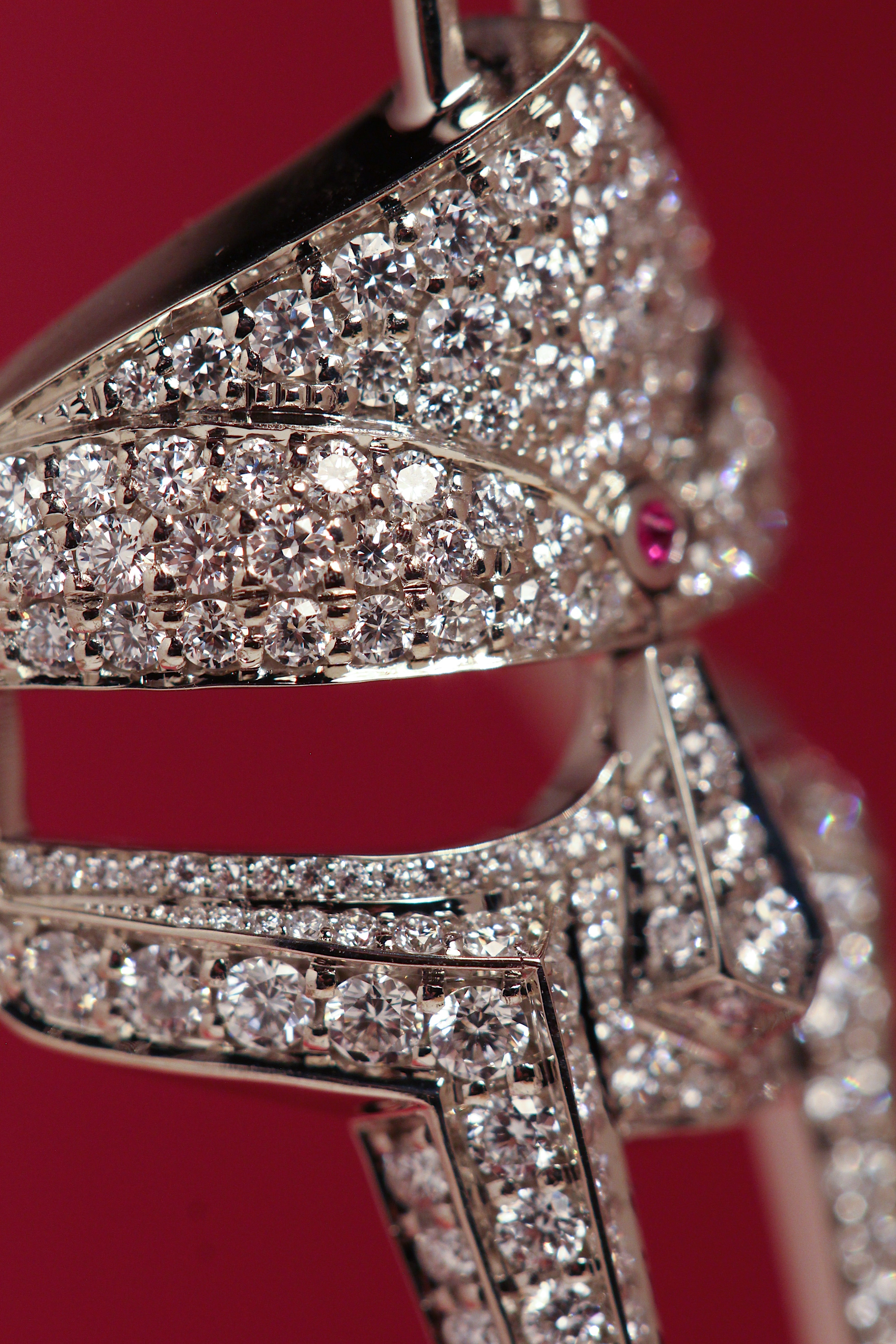 DOOM Pendant White Gold + Diamond + Ruby Third Eye
