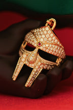 DOOM Pendant Yellow Gold + Diamond + Ruby Third Eye