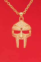 DOOM Pendant Yellow Gold + Diamond + Ruby Third Eye