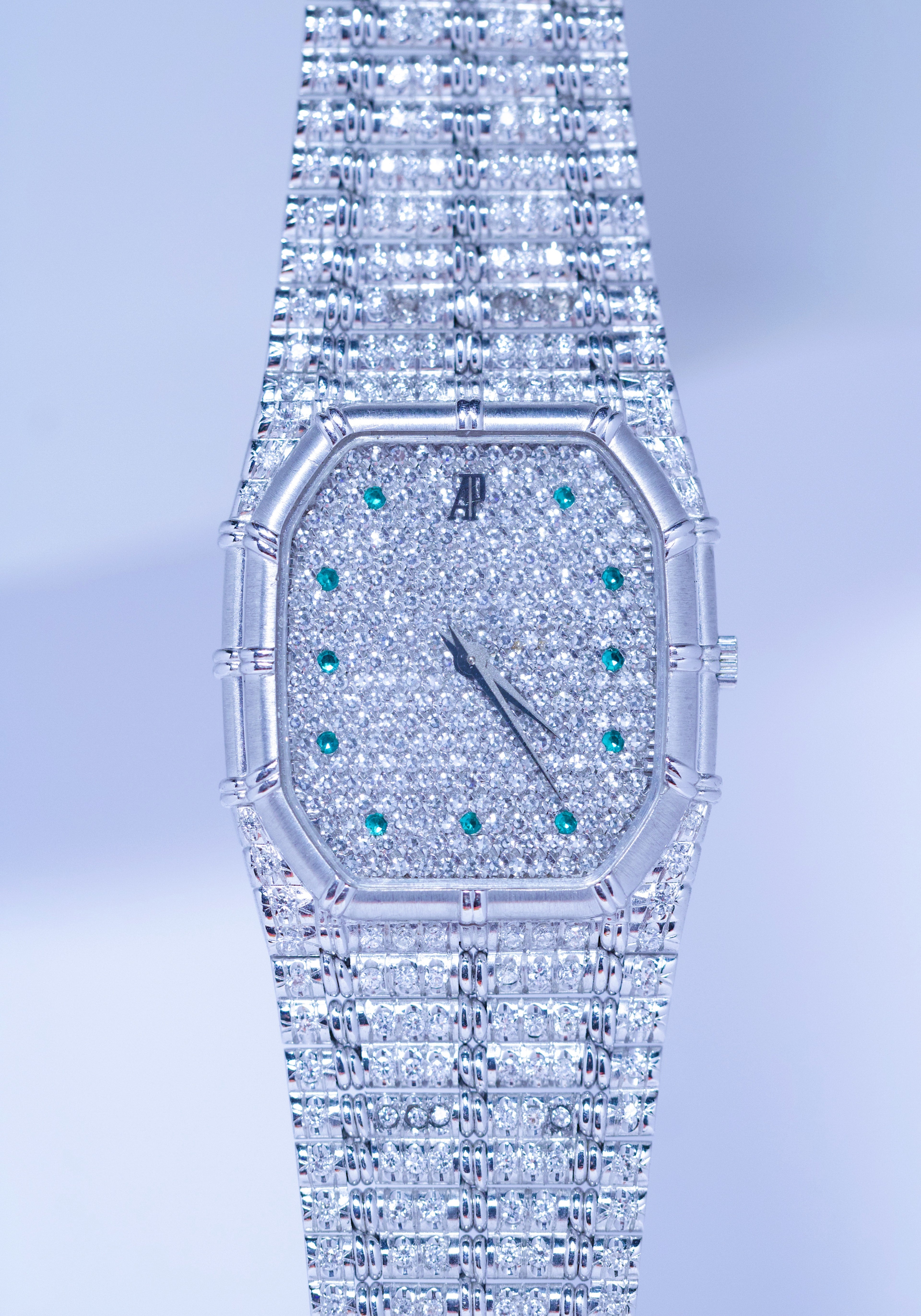 Audemars Piguet Bamboo Diamond+ Emerald Hour Markers