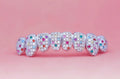 "Fruity Pebbles" Grillz in White Gold + Diamond + Assorted Gems