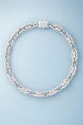 Milano Link Bracelet White Gold Diamond