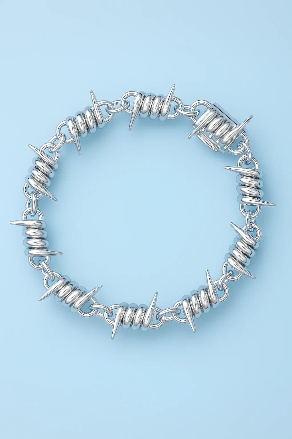 Barbwire Bracelet White Gold