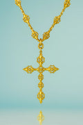 Kensington Link Cross Yellow Gold