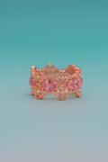 Kensington Link Crown Ring - Pink Sapphire