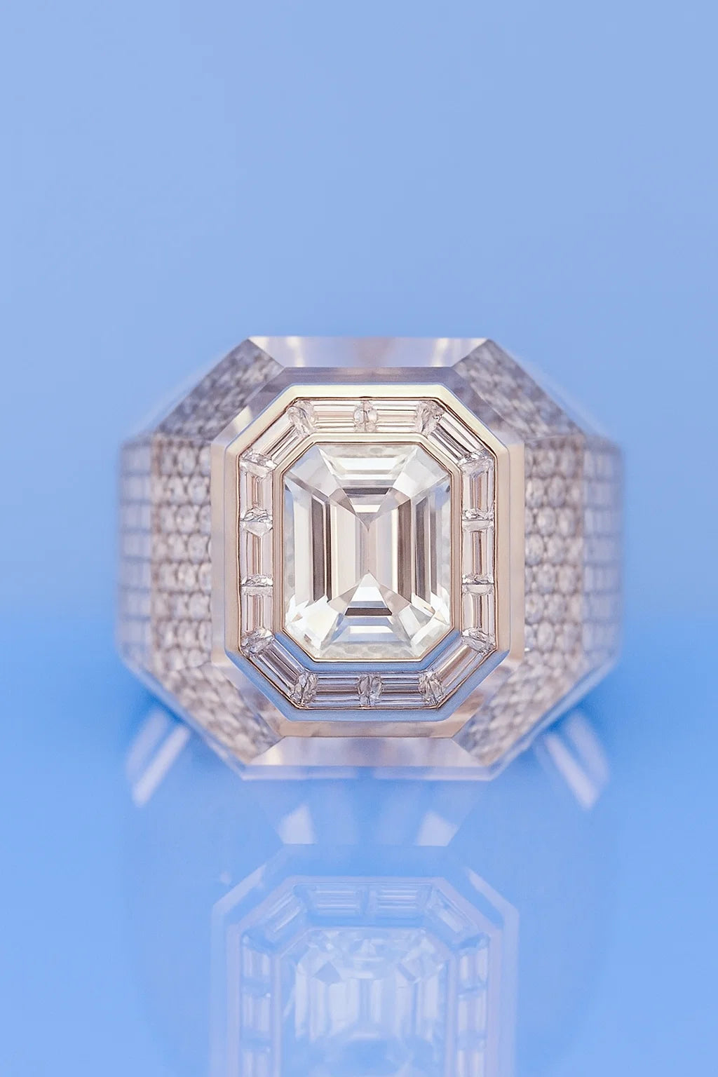 MR White Sapphire + White Diamond