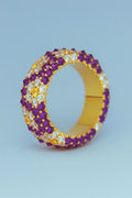 Spike Flower Ring Amethyst