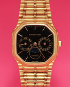 audemars piguet bamboo day date moonphase black laquer dial 33mm